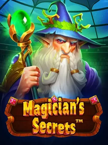 Decorative casino game artwork for EmberBet: Magicians Secrets